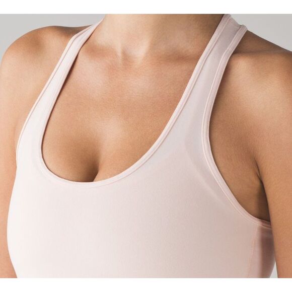 Lululemon Cool Butter Pink Racerback Tank Size 4 - Picture 2 of 6